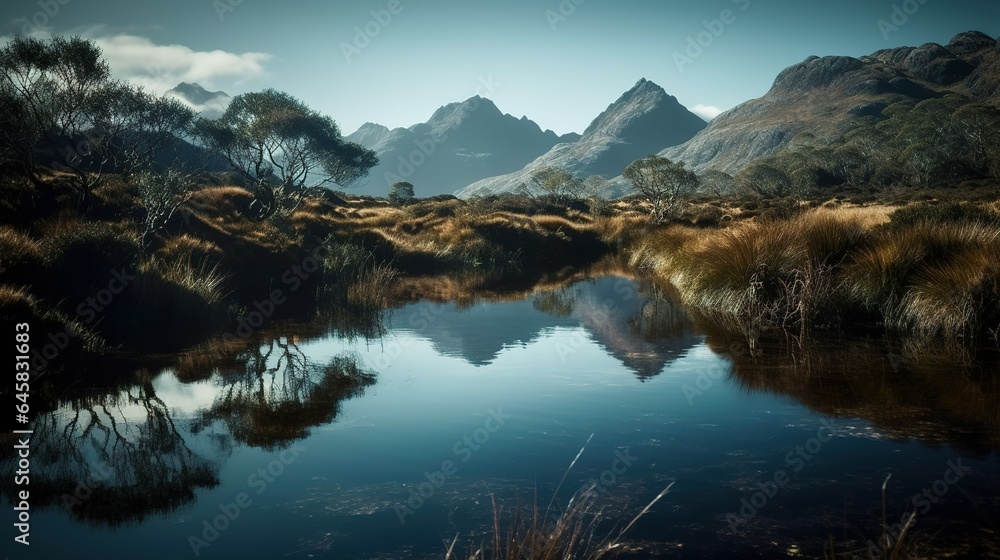 Fototapeta premium A photograph of a natural landscape