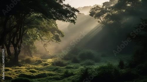 A photograph of a natural landscape