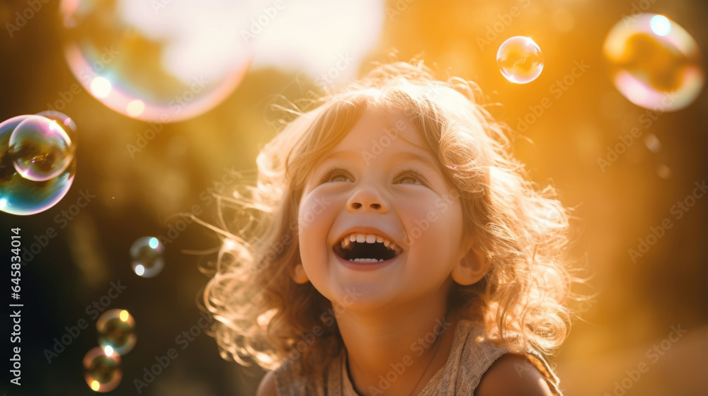 Experience the joy of childhood through this bokeh scene, capturing giggling children blowing bubbles that reflect the sunlight, creating a playful and magical atmosphere. Experience the joy of childhood through this bokeh scene, capturing giggling children blowing bubbles that reflect the sunlight, creating a playful and magical atmosphere.