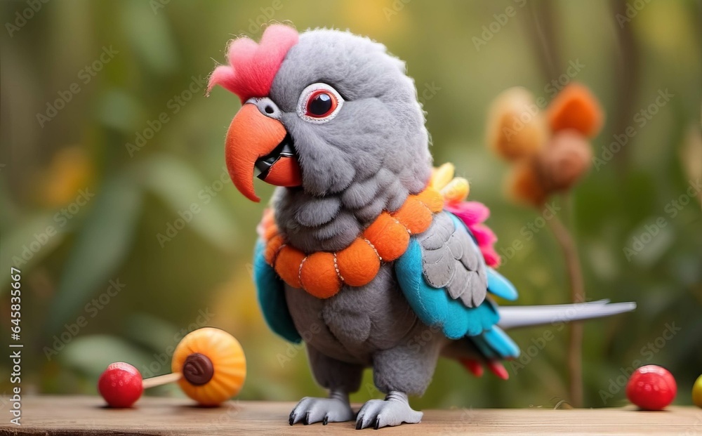 Naklejka premium African Gray Parrot 