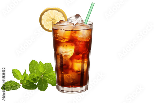 Refreshing Jallab Drink Isolated on Transparent Background. Generative AI.
