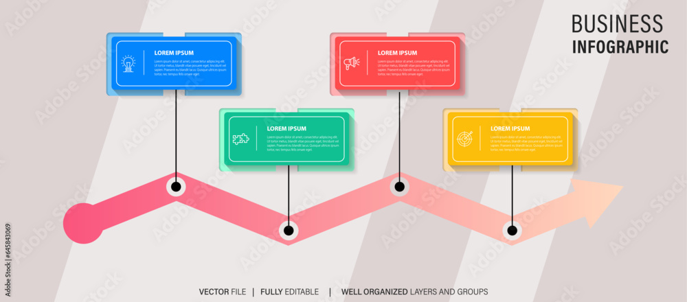Modern business Infographic Vector Template
Modern business Infographic Vector Template