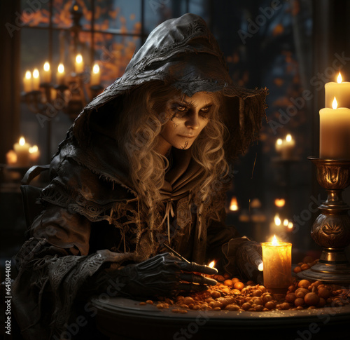 skeleton  halloween  santa muerte  skull  cemetery  witch  witch woman  terror  graves