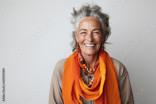 Female woman happy person adult old senior mature portrait lady caucasian