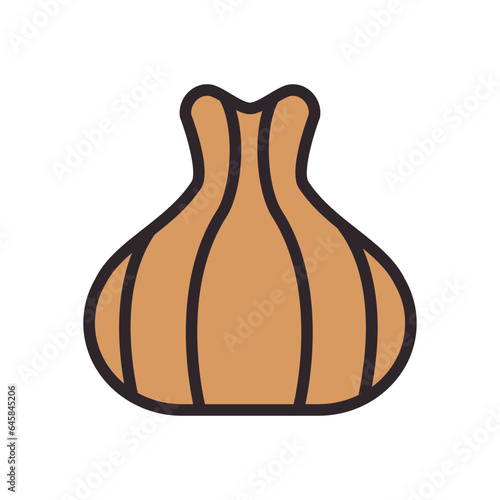 dumpling icon color style vector