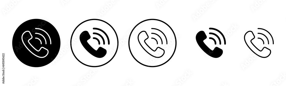 Call icon set illustration. telephone sign and symbol. phone icon. contact us Call icon set illustration. telephone sign and symbol. phone icon. contact us