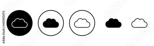 Cloud icon set illustration. cloud sign and symbol