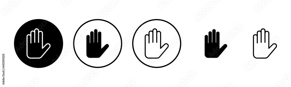 Hand icon set illustration. hand sign and symbol. hand gesture Hand icon set illustration. hand sign and symbol. hand gesture