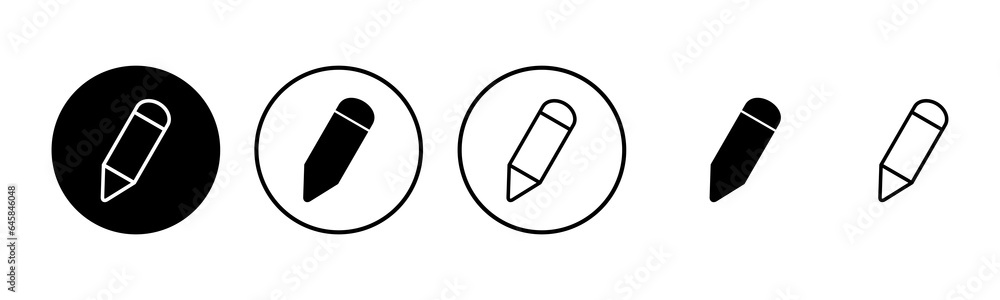 Pencil icon set illustration. pen sign and symbol. edit icon vector Pencil icon set illustration. pen sign and symbol. edit icon vector