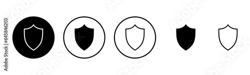 Shield icon set illustration. Protection icon. Security sign and symbol
