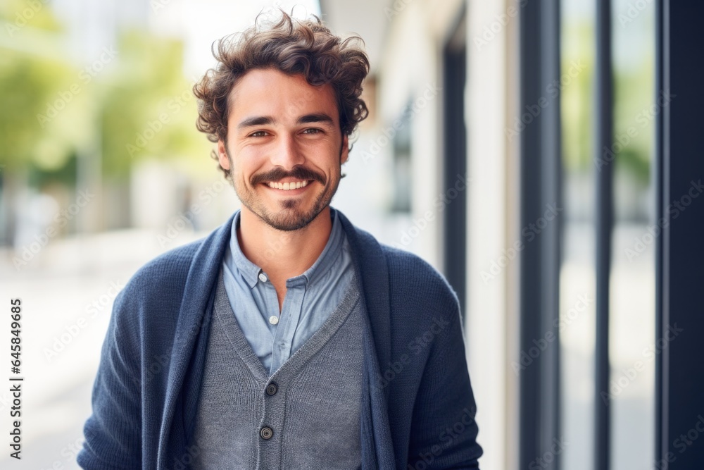 Portrait photography of a French man in his 20s against a white background Portrait photography of a French man in his 20s against a white background