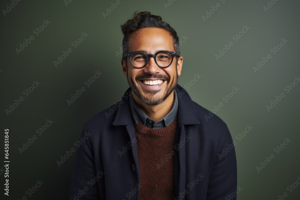 Lifestyle portrait photography of a Peruvian man in his 30s against an abstract background Lifestyle portrait photography of a Peruvian man in his 30s against an abstract background