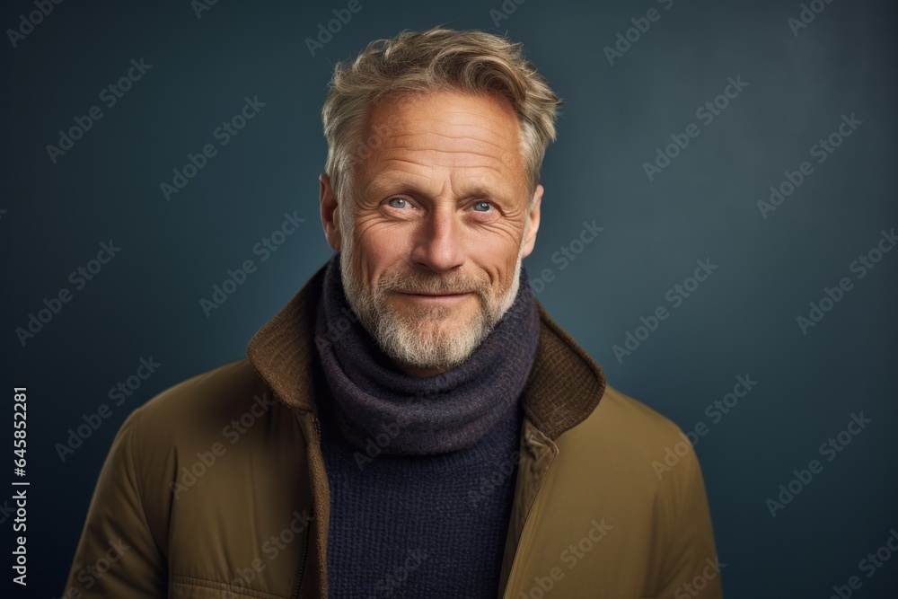 Group portrait photography of a Swedish man in his 50s against an abstract background Group portrait photography of a Swedish man in his 50s against an abstract background