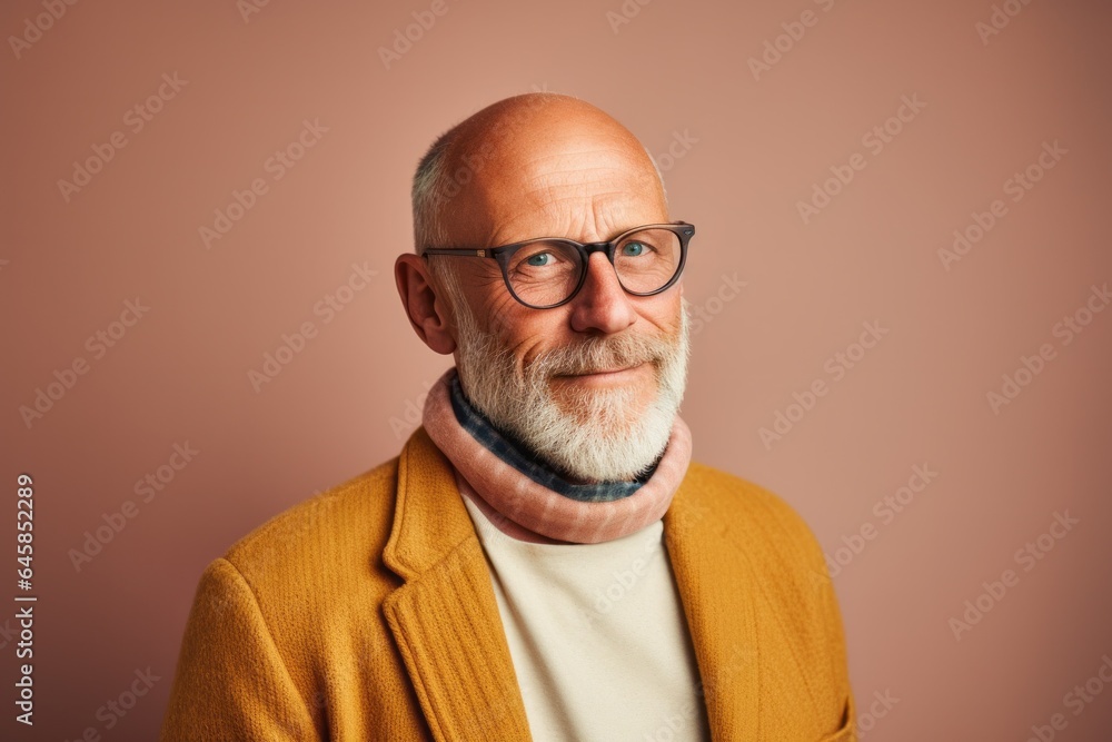 Lifestyle portrait photography of a Swedish man in his 50s against an abstract background Lifestyle portrait photography of a Swedish man in his 50s against an abstract background