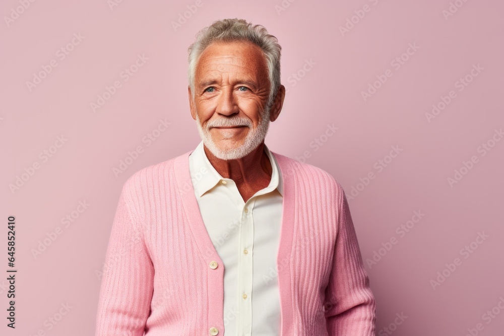 Portrait photography of a Peruvian man in his 50s against a pastel or soft colors background Portrait photography of a Peruvian man in his 50s against a pastel or soft colors background