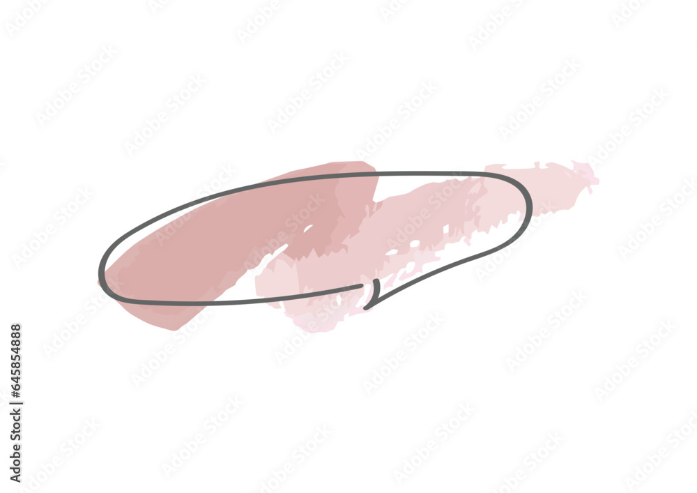 シンプルでおしゃれな手描き水彩風手描き吹き出しのイラスト シンプルでおしゃれな手描き水彩風手描き吹き出しのイラスト