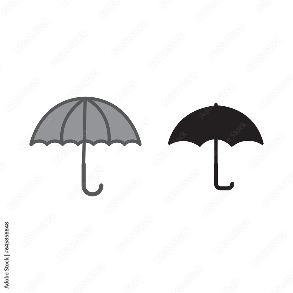 Umbrella line icon, outline, Keep dry symbol, logo illustration flat illustration on white background..eps Umbrella line icon, outline, Keep dry symbol, logo illustration flat illustration on white background..eps