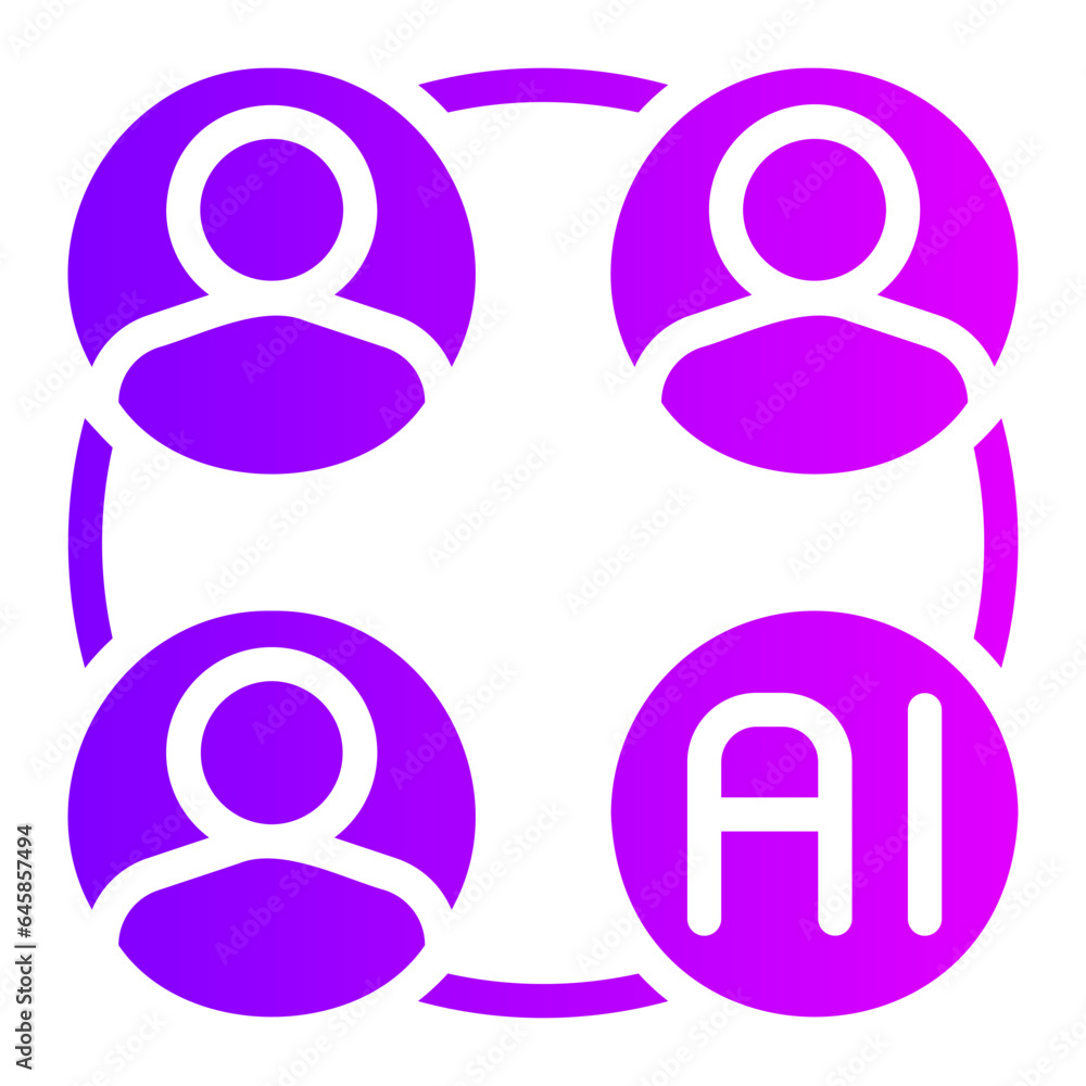 networking gradient icon networking gradient icon