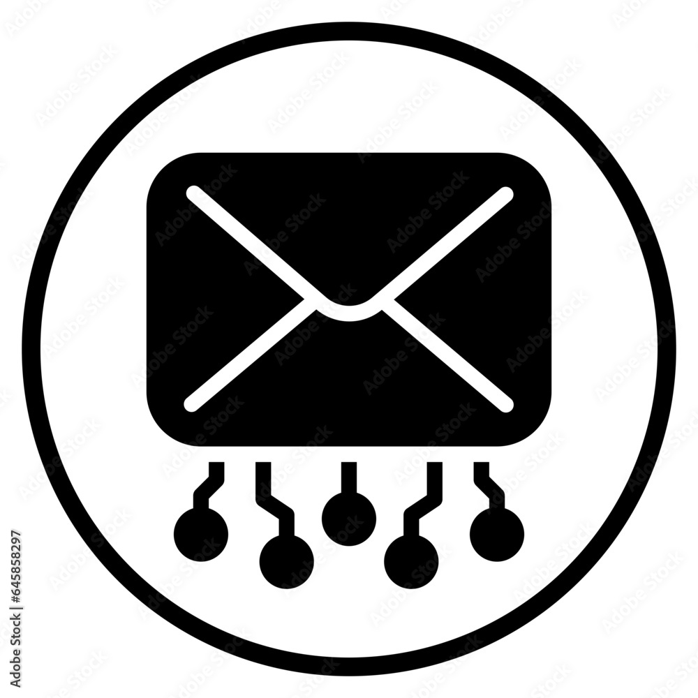 artificial intelligence glyph icon artificial intelligence glyph icon