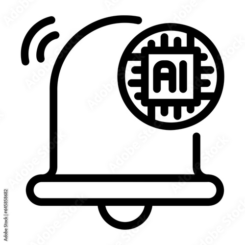 notification line icon