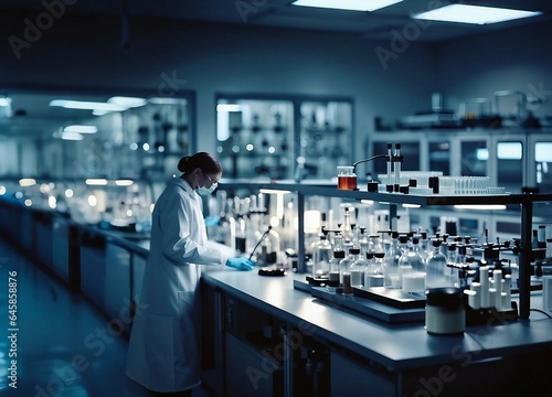 modern science research laboratory chemical analysis