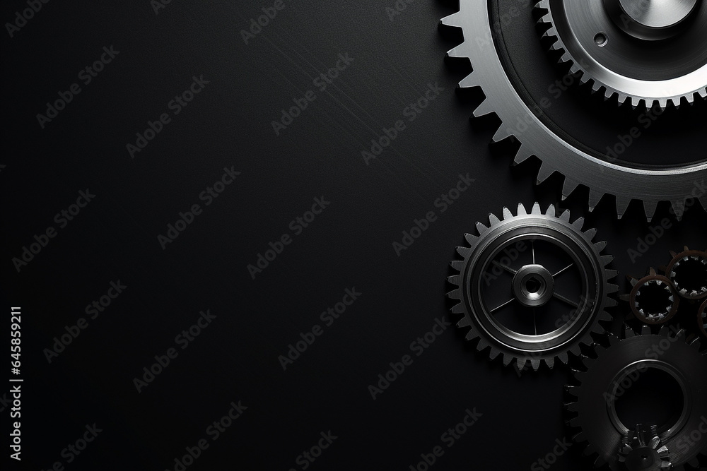 Abstract gear wheel mechanism background, machine and engineering tool equipment technology