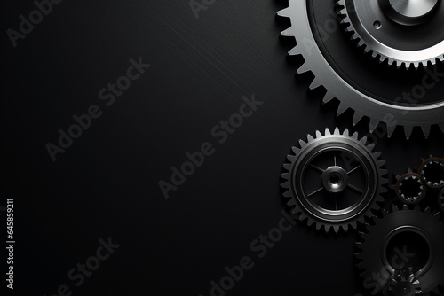 Abstract gear wheel mechanism background, machine and engineering tool equipment technology