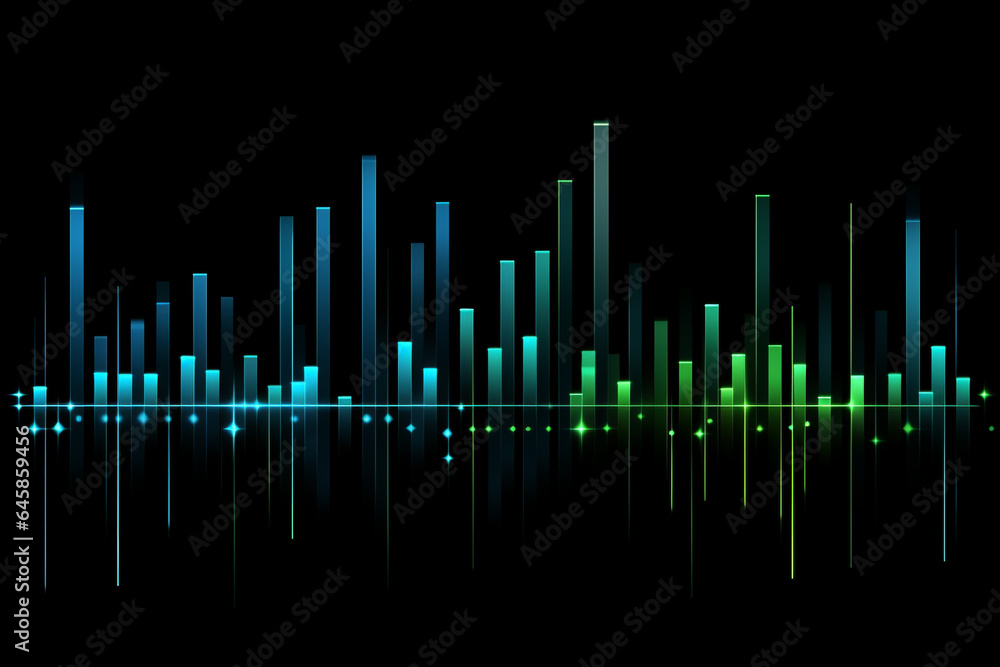 Sound waves modern sound equalizer. Radio wave icons. Volume level symbols. Music frequency. Abstract digital equalizers for music application