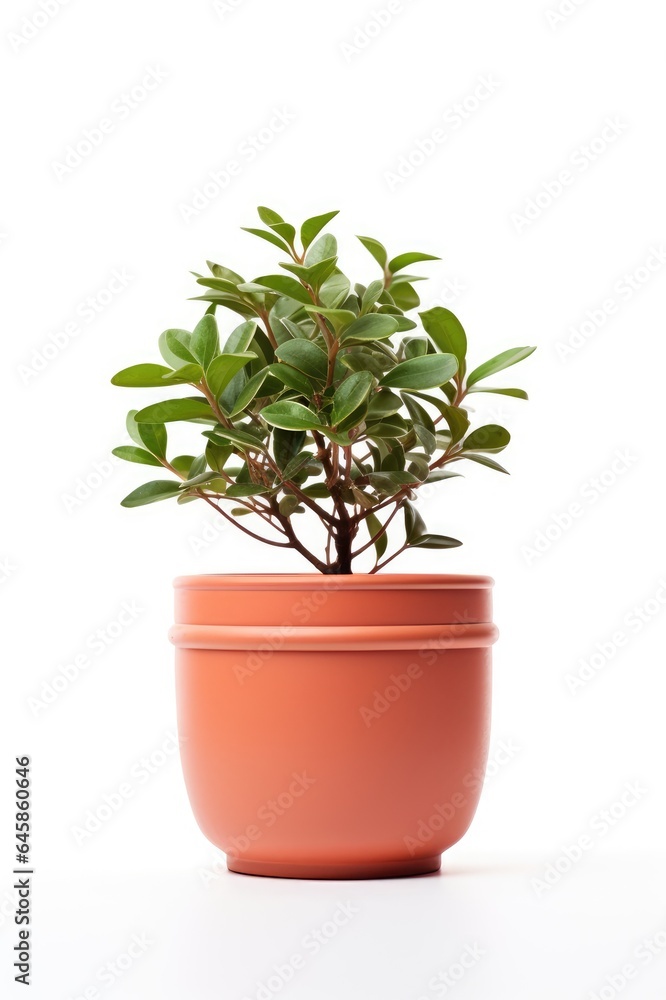 Plant in a terracotta pot. Plant in a terracotta pot.
