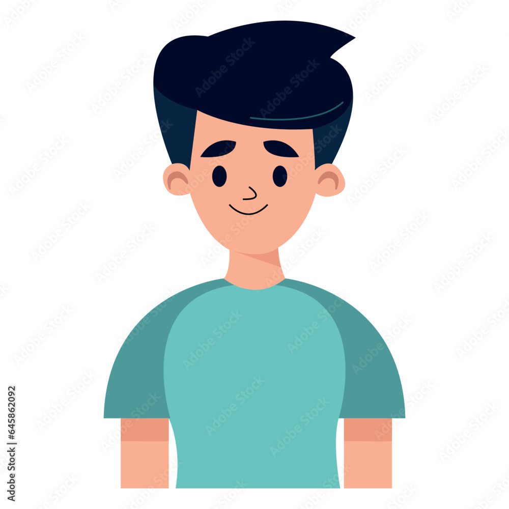 illustration of character young man illustration of character young man