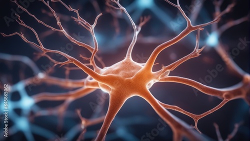 Neuron microscopy image