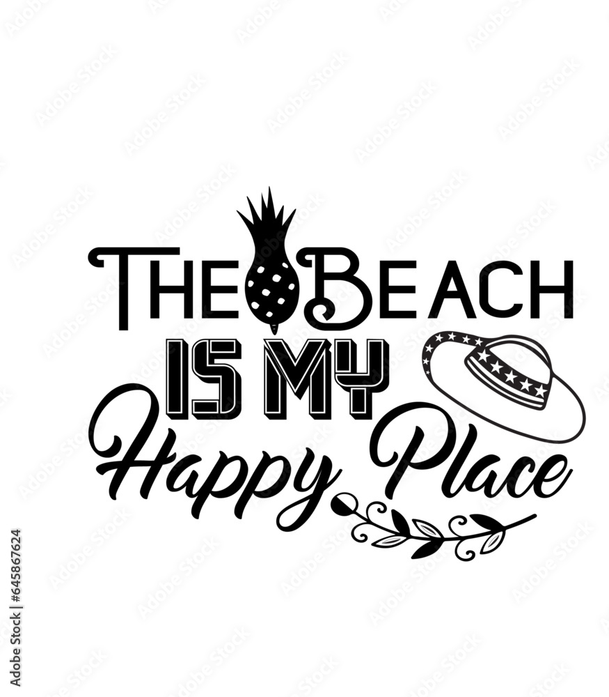 The Beach is My Happy Place,SVG DESIGNS