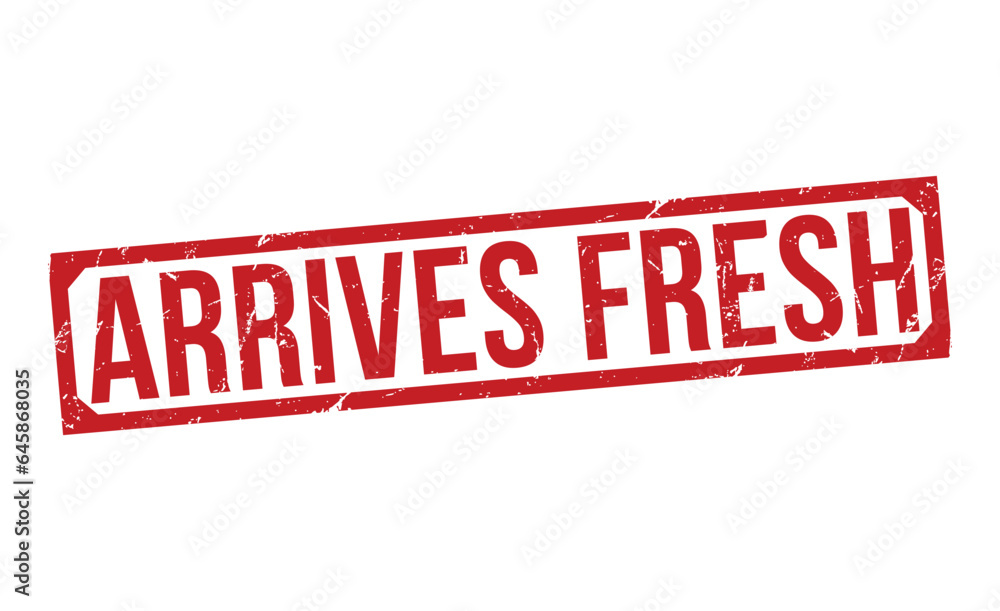 Arrives Fresh Red Rubber Stamp vector design. Arrives Fresh Red Rubber Stamp vector design.