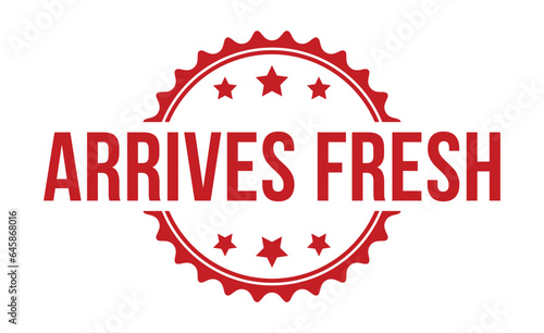 Arrives Fresh rubber stamp vector illustration on white background. Arrives Fresh rubber stamp.