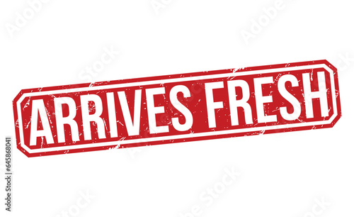 Arrives Fresh rubber stamp vector illustration on white background. Arrives Fresh rubber stamp.