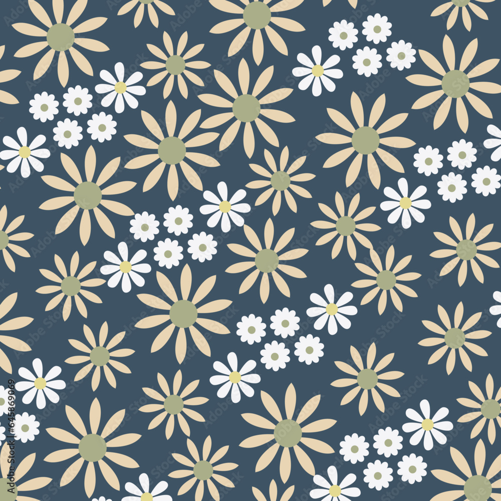 seamless vector flower bunch design pattern on white background seamless vector flower bunch design pattern on white background