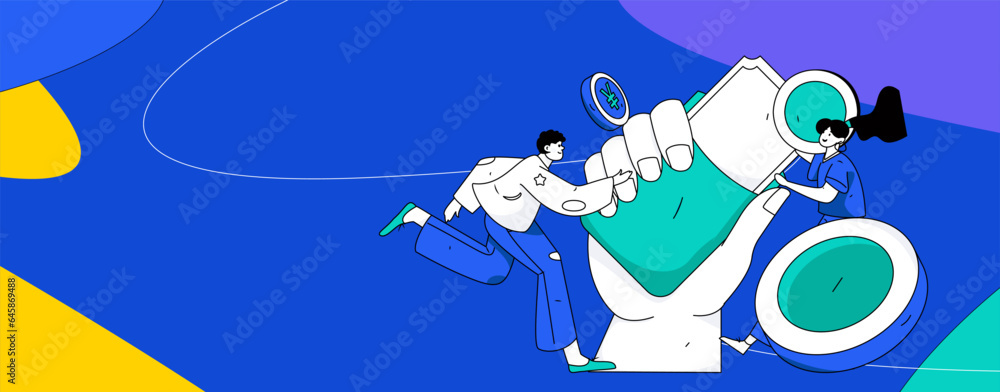 Internet financial management investment flat vector concept operation hand drawn illustration
Internet financial management investment flat vector concept operation hand drawn illustration