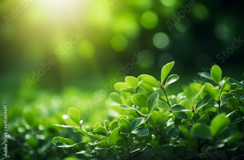 green leaves in the sun © Apisit