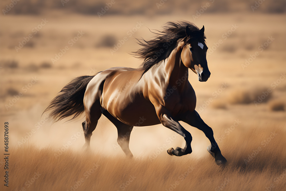 Wild Stallion Horse: Captivating Images of a Majestic Horse Running Free Wild Stallion Horse: Captivating Images of a Majestic Horse Running Free