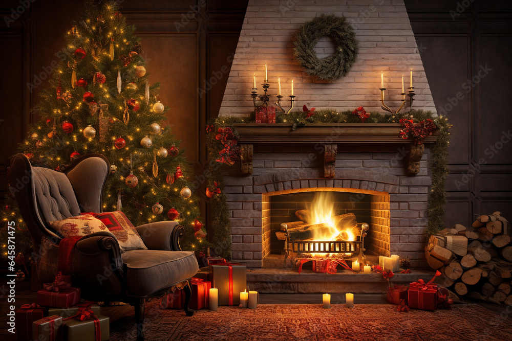 room fireplace with christmas decorations room fireplace with christmas decorations