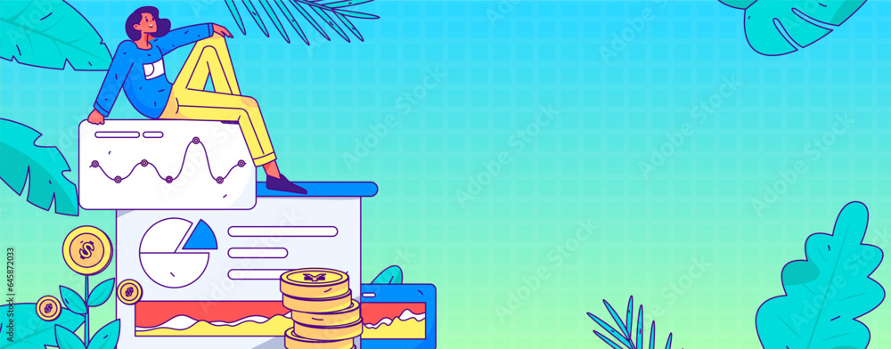 Internet financial management investment flat vector concept operation hand drawn illustration
Internet financial management investment flat vector concept operation hand drawn illustration
