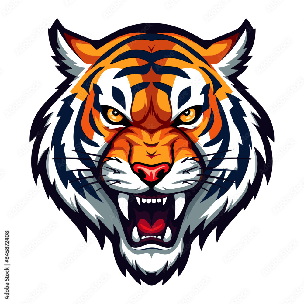 Tiger head vector illustration Tiger head vector illustration