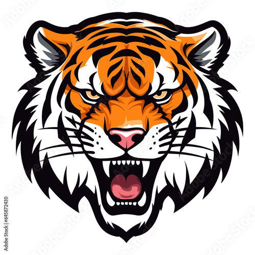 Tiger head vector illustration