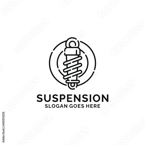 Shock breaker suspension logo design