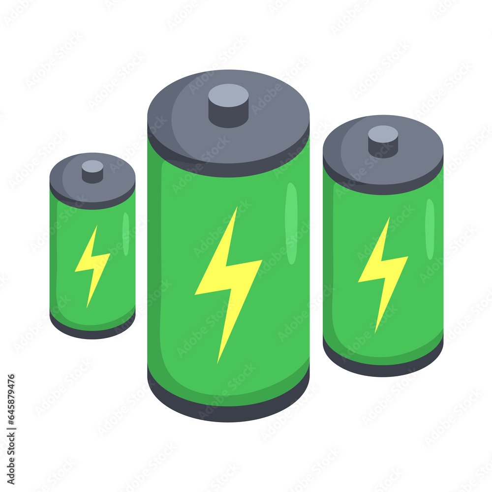 Green technology element isometric icon. Green technology element isometric icon.