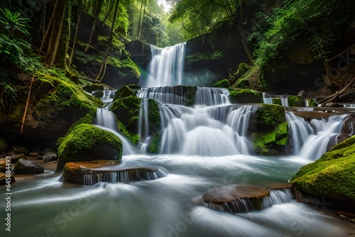 waterfall in the jungle