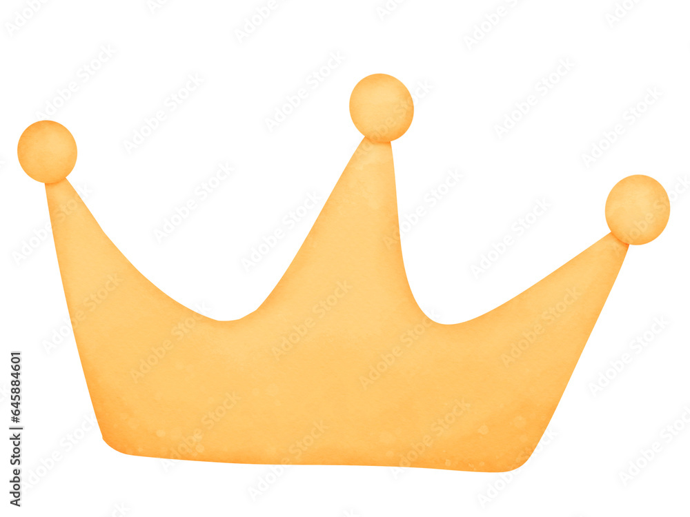 Obraz premium golden crown watercolor
