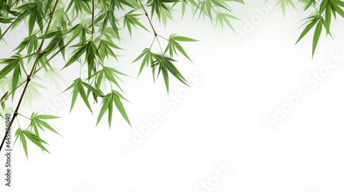 bamboo leaves. Generative Ai