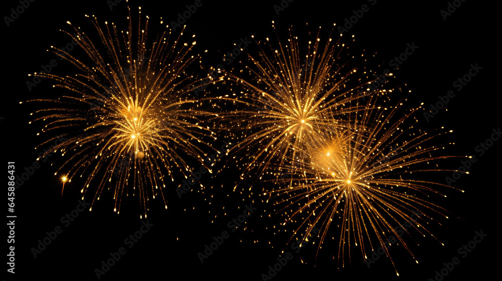 night fireworks in the sky for your design. Generative Ai night fireworks in the sky for your design. Generative Ai