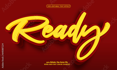 Ready 3d editable premium vector text effect